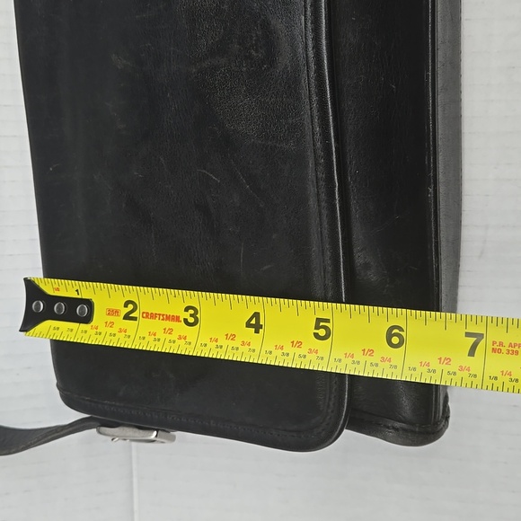 Vintage Coach 9072 Shoulder Bag Black Leather - Picture 5 of 11